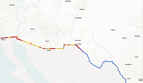 Mexico Border Map